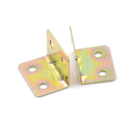 Qtqgoitem 10 Pcs 25x25x16mm 90 Degree Metal Right Angle 